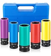 Acymner Ultimate Wheel Protector Impact Socket Set | 1/2 Inch Drive Lug Nut Socket, Non-Marring T...