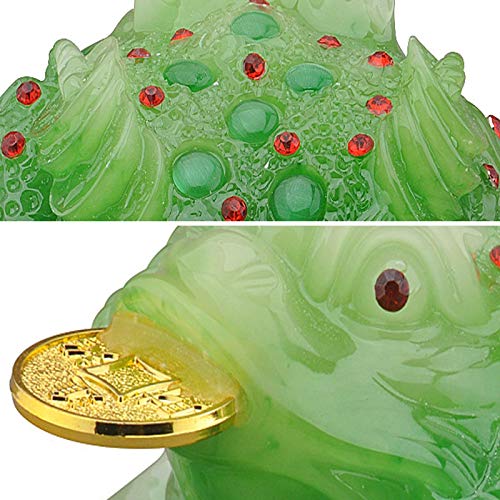 Crapaud de fortune argenté pour décoration de tableau de bord de voiture