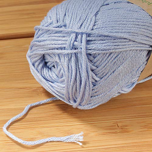 Image of JubileeYarn Bamboo Cotton Sport Yarn - 50g /Skein - Glacier Blue - 4 Skeins