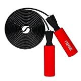 saltar a la comba para principiantes Fácilmente ajustable: Cable que se ajusta rápidamente a la longitud deseada. La cuerda para saltar cuenta con un cable de 110 pulgadas, cuya longitud se puede modificar fácilmente para que se ajuste a tus necesidades individuales.