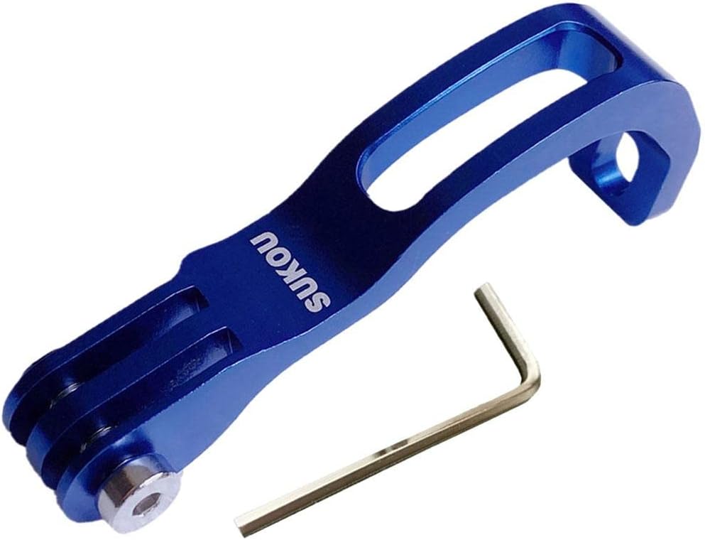 Aluminium Alloy Cycling Head Holder Mount for Brompton Folding Bikes - Sturdy and Front Bracket, Easy Install Bike Accessories - Blue