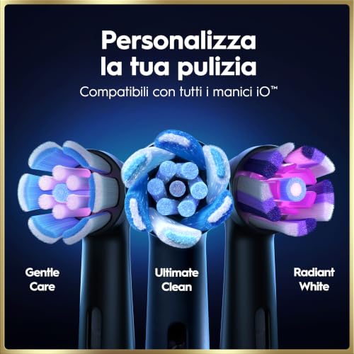 Oral-B iO 9 Spazzolino Elettrico, 2 Testine di Ricambio...