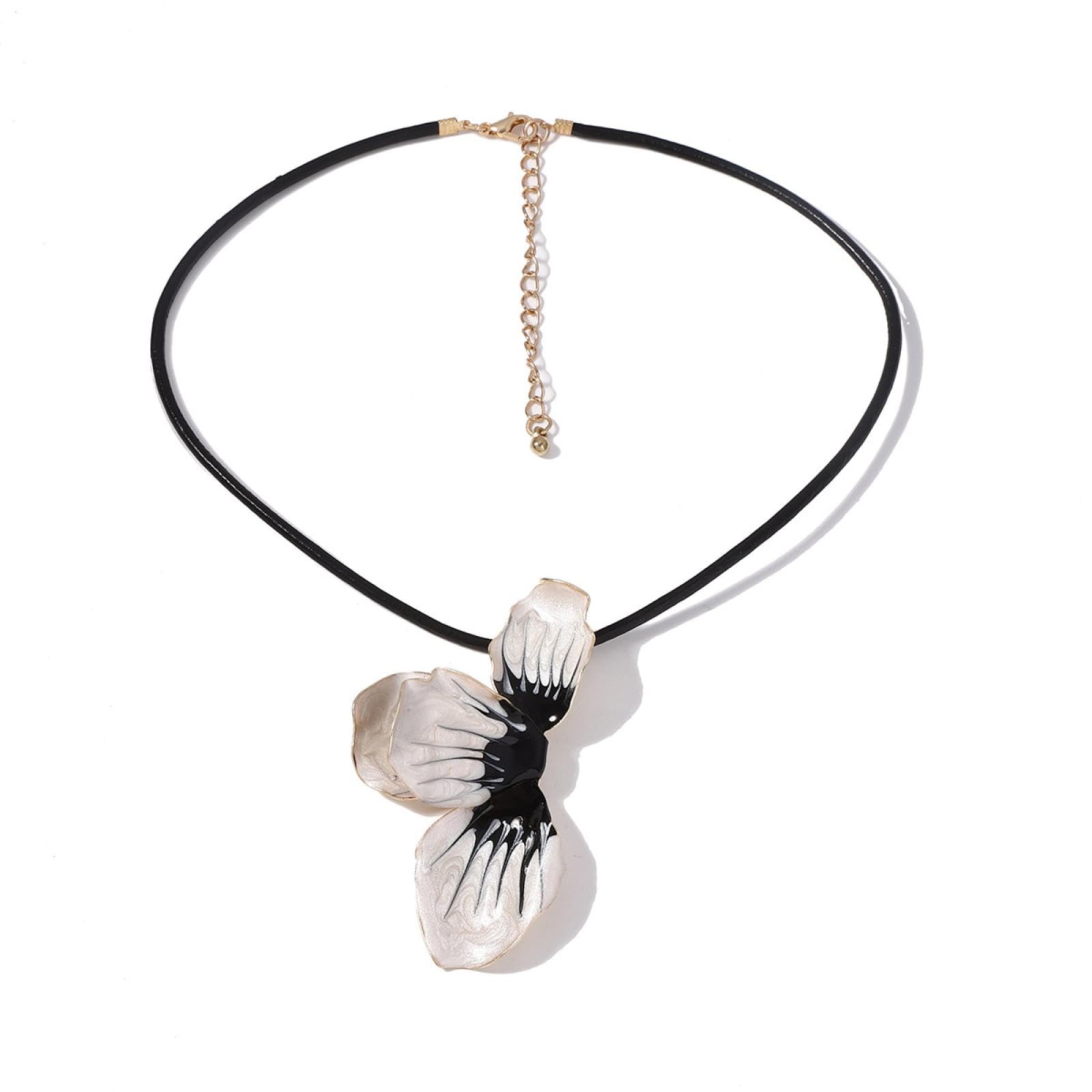 Anhänger Kette Männer Frauen Juwely Bohemian Retro Oil Drop Blütenblumungs Halskette