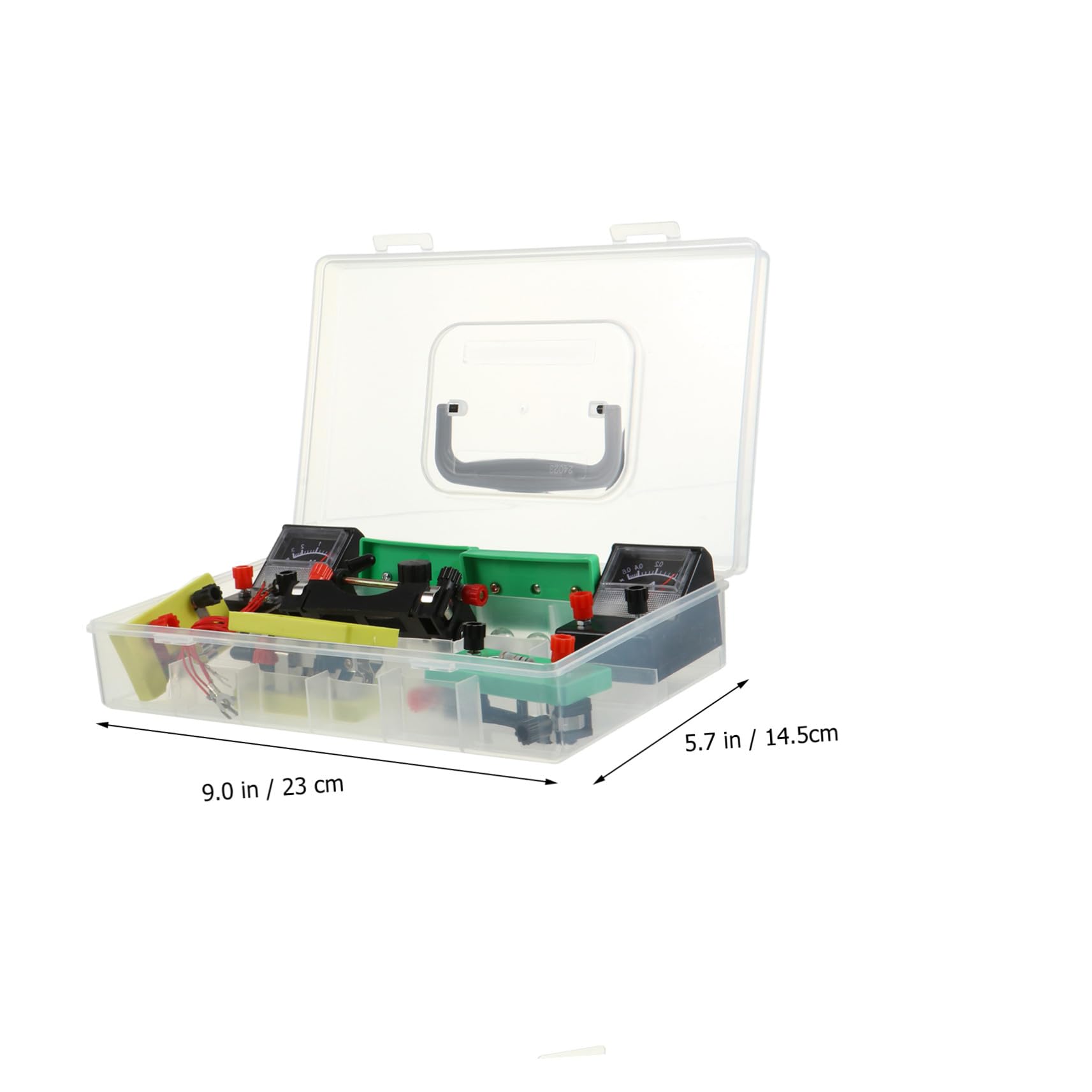 Abaodam Kit Expérimental d'Électricité Portable en PVC pour Étudiants Juniors, Outil Pédagogique de Physique pour Apprendre Les Bases de L'Électricité