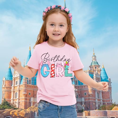 Birthday Girl Shirt Magical Castle Tshirt Birthday Shirts for Kids Funny Birthday Party Gift Tees Cute Graphic Tops3