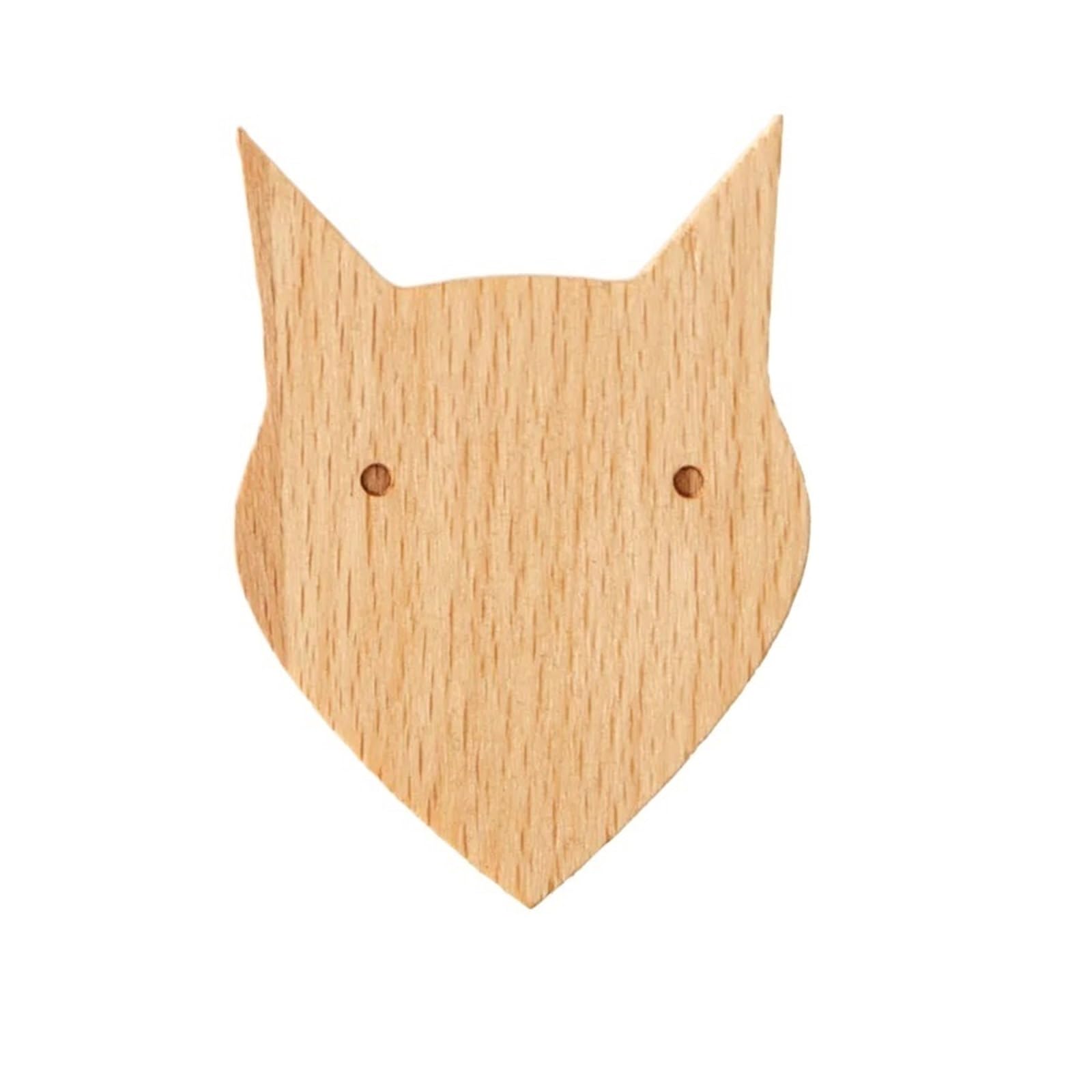Ahiojegx Fox Coat Hooks 1Pcs Wooden Hooks Room Decor