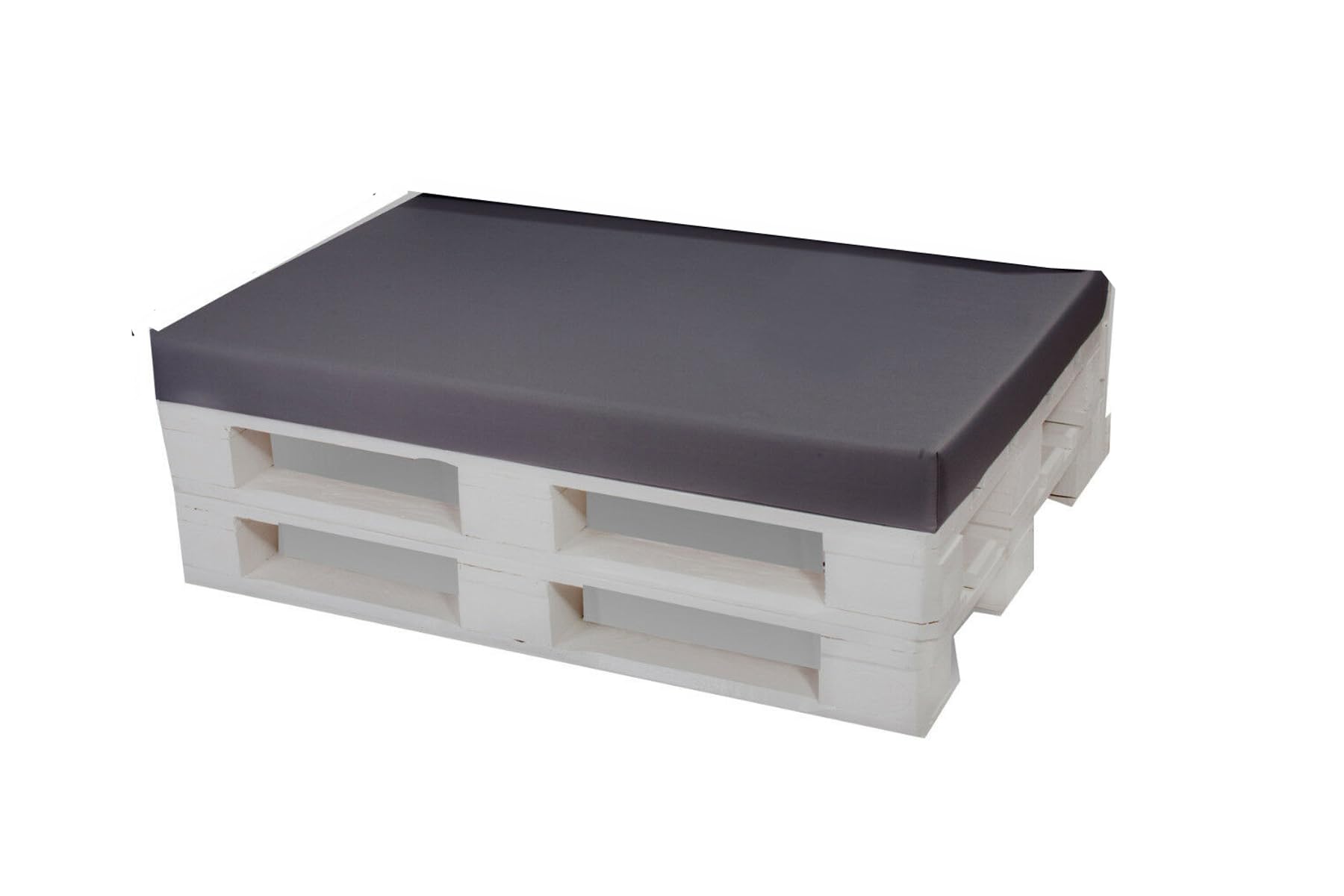 Copricuscino per Cuscini Pallet 120x80x10cm Antracite Federa Impermeabile Interni Esterni