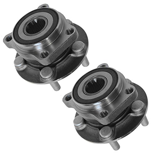 Image of TRQ Front Left and Right Wheel Bearing and Hub Assembly 2 Piece Set Compatible with 2005-2014 Subaru Outback 2009-2014 Forester 2005-2014 Legacy 2013-2014 XV Crosstrek