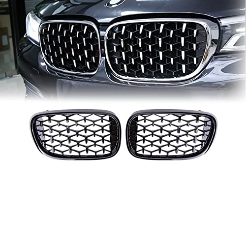 Grille de pare-chocs BMW 7 G11 G12 style diamant en ABS noir brillant