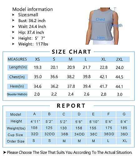 image for THE GYM PEOPLE Ice Silk Workout Tops for Women Quick Dry Muscle Gym Ru