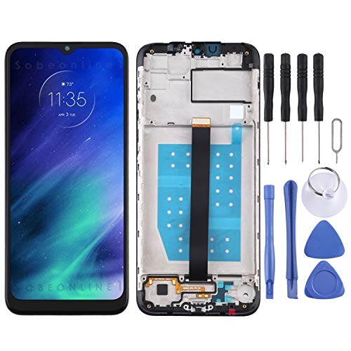 Piezas de reparación de teléfonos celulares Pantalla LCD TFT para Motorola One Fusion Digitizer Conjunto con Marco