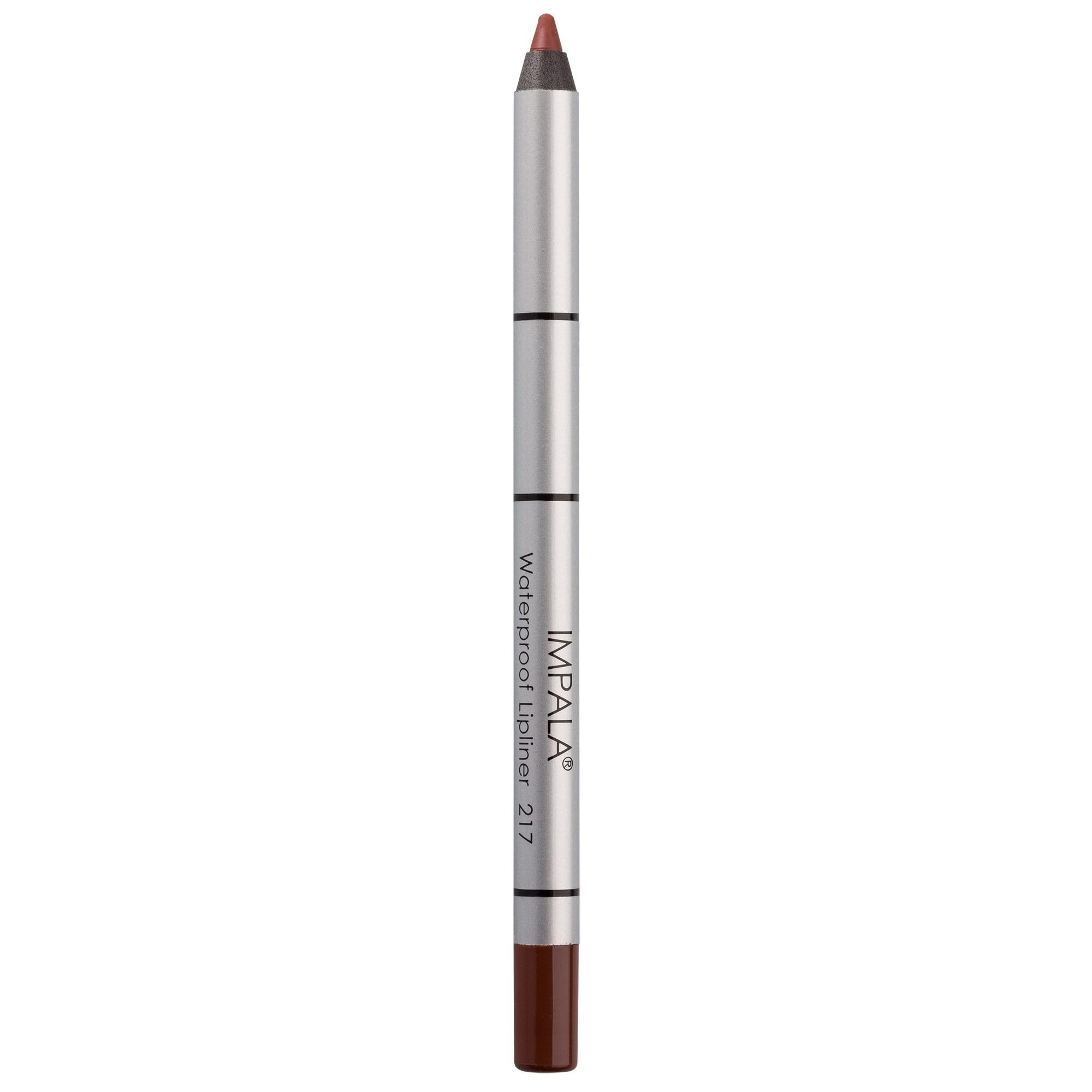 IMPALA | Lápiz de Labios Cremoso Waterproof Color Marrón Chocolate 217 | Perfilador de Labios Permanente | Lápiz Labial Resistente al Agua | Delineador de Labios Larga Duración | Efecto voluminizador