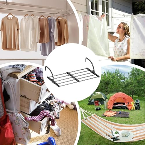 Estante para cama de dormitorio con perchero retráctil para hogar 5