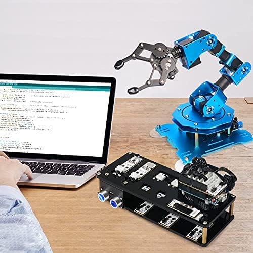 xArm UNO Robotic Arm 6DOF Robot Arm Kit with Secondary Development Compatible with Arduino IDE, DIY Programming Robot Kit STEAM Robot Arm with Sensor and UNO R3 Open Source Code & Tutorial 3 518WRCCD6XS. AC