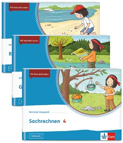 Paket Mathematik 4. Richtig rechnen, Geometrie, Sachrechnen: 3 Hefte im Paket: Richtig rechnen | Geometrie| Sachrechnen Klasse 4 (Mein Anoki-Übungsheft)