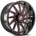 XF Off-Road XF-216 GLOSS BLACK RED MILLED AND RED MILLED DOTS - 20x10-6x135 Bolt Pattern, 12mm Offset