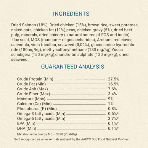 Image of Brunos Dry Dog Food Freespirit - Salmon & Chicken 15Kg (Pack of 1) | Food for All Life Stages | 81% Protein of Animal Origin | with Seaweed & Oats | Supports Digestion, Immunity, Coat & Joint Health