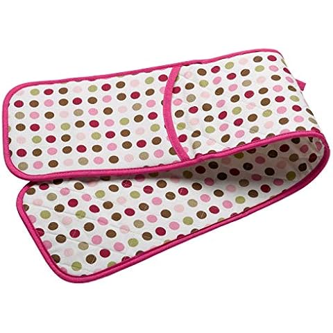 Pink & Green Polka Dot Double Oven Glove Cover