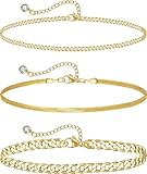 HANCAO Plus Size Ankle Bracelets for Women - Extra Large 10