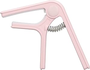 Guitar Capo Sturdy Spring Easy Operation Capo for Acoustic Guitar Ukulele Bass Banjo Guitar Capo for Acoustic (Pink)