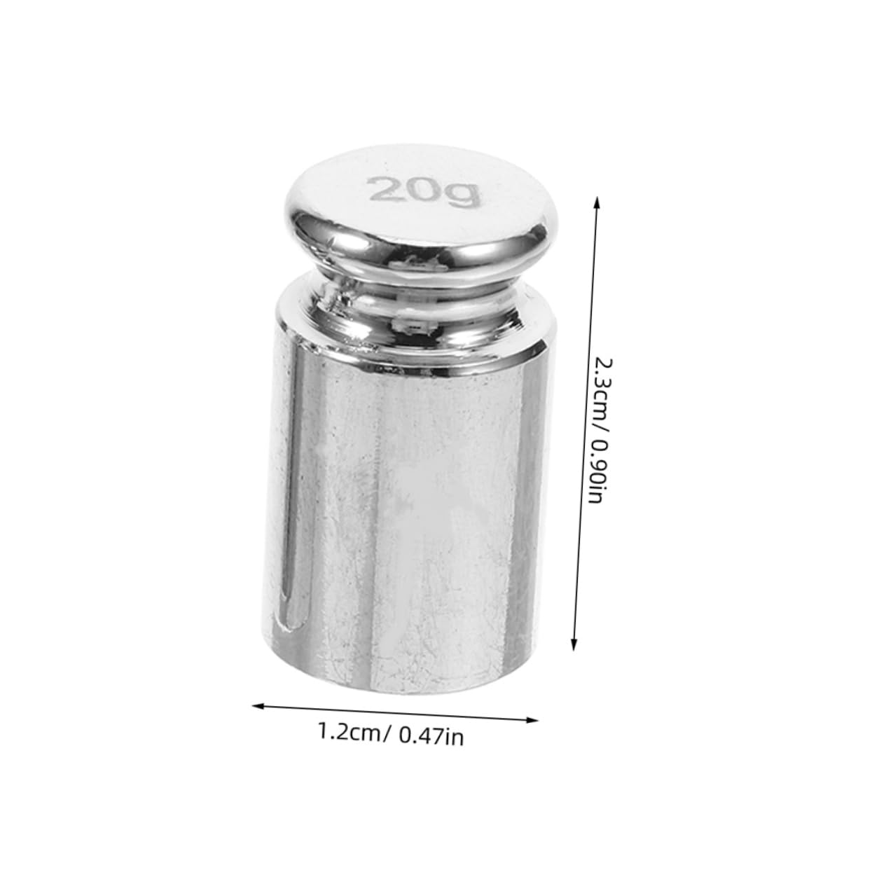 HEALLILY 10pcs Mini Weights Set Calibration Weights for Gram Scale Precision 1g 2g 5g 10g 20g for Lab Jewelry Use