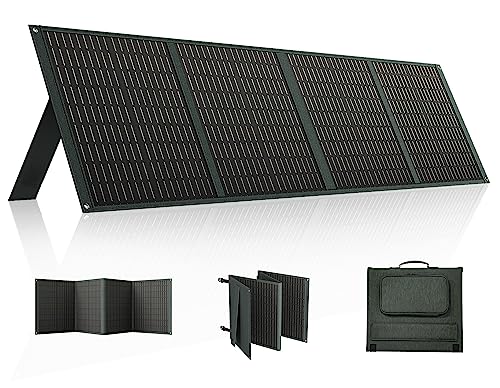 POWERWIN 100 watt Flex Solar Panel PWS110 Foldable Portable Power Charger IP65 Waterproof 18V DC & 5V USB Output Compatible for Outdoor Camping RV Travel Off-Grid Small Power Station