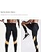 ZERAOKE Men’S Compression Pants Long Leggings Stretch Quick Dry Athletic Tights,Men Workout Running Sports Base Layer-Black and Orange-S