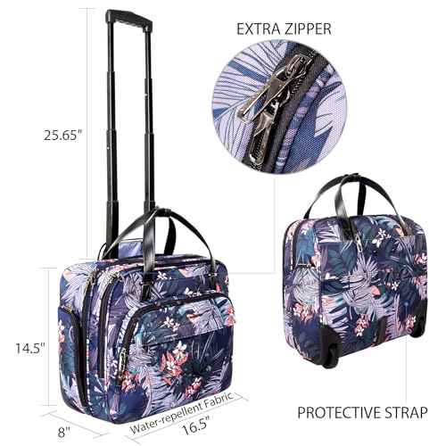 Vankean Business Laptop Trolley mit Rollen für bis zu 15,6 Zoll Laptops