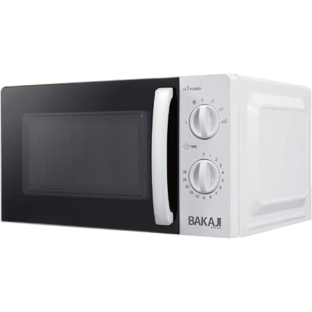 Bakaji Forno Fornetto a Microonde Elettrico Capacità 20 Lt Potenza 700W 6  Livelli di Potenza Cottura Regolabili Timer Fino a 30 min con Campanello  Vassoio Interno Girevole + Luce (Bianco) : Amazon.it: Casa e cucina