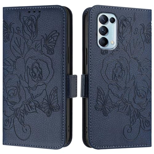 Étui portefeuille en cuir PU fin et élégant pour OPPO Find X3 Lite