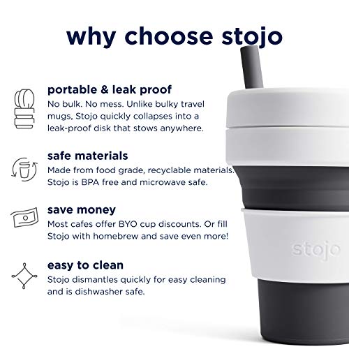 Stojo -Tazza da caffè grande, pieghevole e