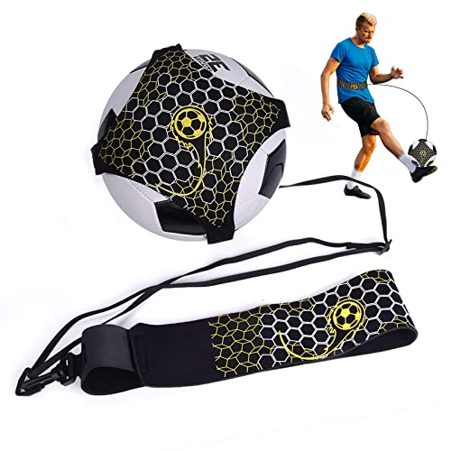 Fußball Kick Trainer, StarKick trainingsgurt Fussball Trainingszubehör, Verstellbarer Gummibund Hilfsmittel zur Kontrolle von Fähigkeiten für Kinder Jugend Erwachsener Cover