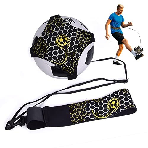 Fußball Kick Trainer, StarKick trainingsgurt Fussball Trainingszubehör, Verstellbarer Gummibund Hilfsmittel zur Kontrolle von Fähigkeiten für Kinder Jugend Erwachsener