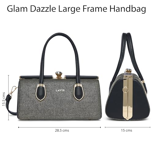 Image of Lavie Luxe Women's Glam Dazzle Satchel Bag | Satchel Handbag for Work | Ladies Purse | Stylish Shoulder Bag | Gift for Women