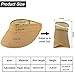 Women Straw Sun Visor Hat Wide Brim Foldable Summer UV Protection Beach Cap Packale Hats (Khaki)