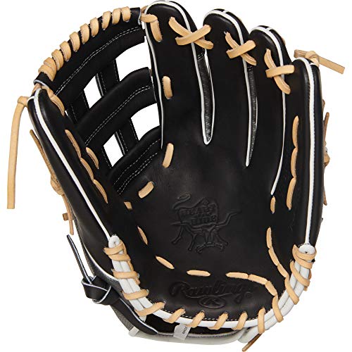 image for Rawlings Heart of The Hide Hyper Shell Baseball Glove, Black/Silver/Ca