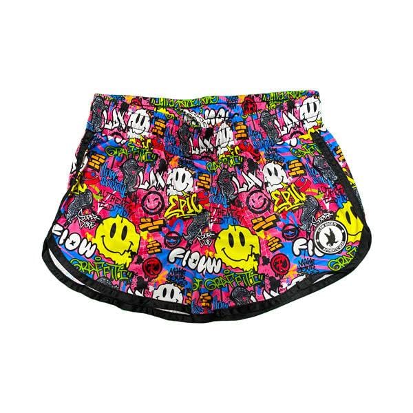 Flow Society Graffiti Lacrosse Flow Girls Athletic Shorts