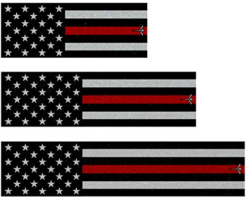 White Water Archery Thin Red Line American Flag Arrow Wraps 15 Pc Pack Choose Length Width (5, 1)