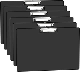 Extra Large 11x17 Clipboards, Plastic Black Drawing Boards, Horizontal C...