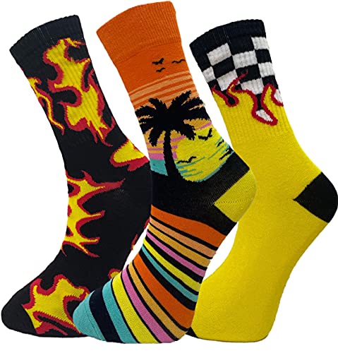 Uproar mens and boys funny dress novelty crazy fun socks -animate…