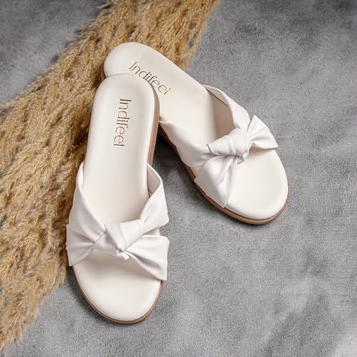 Image of Indifeet Comfortable & Cushioned Footbed Flats for Women