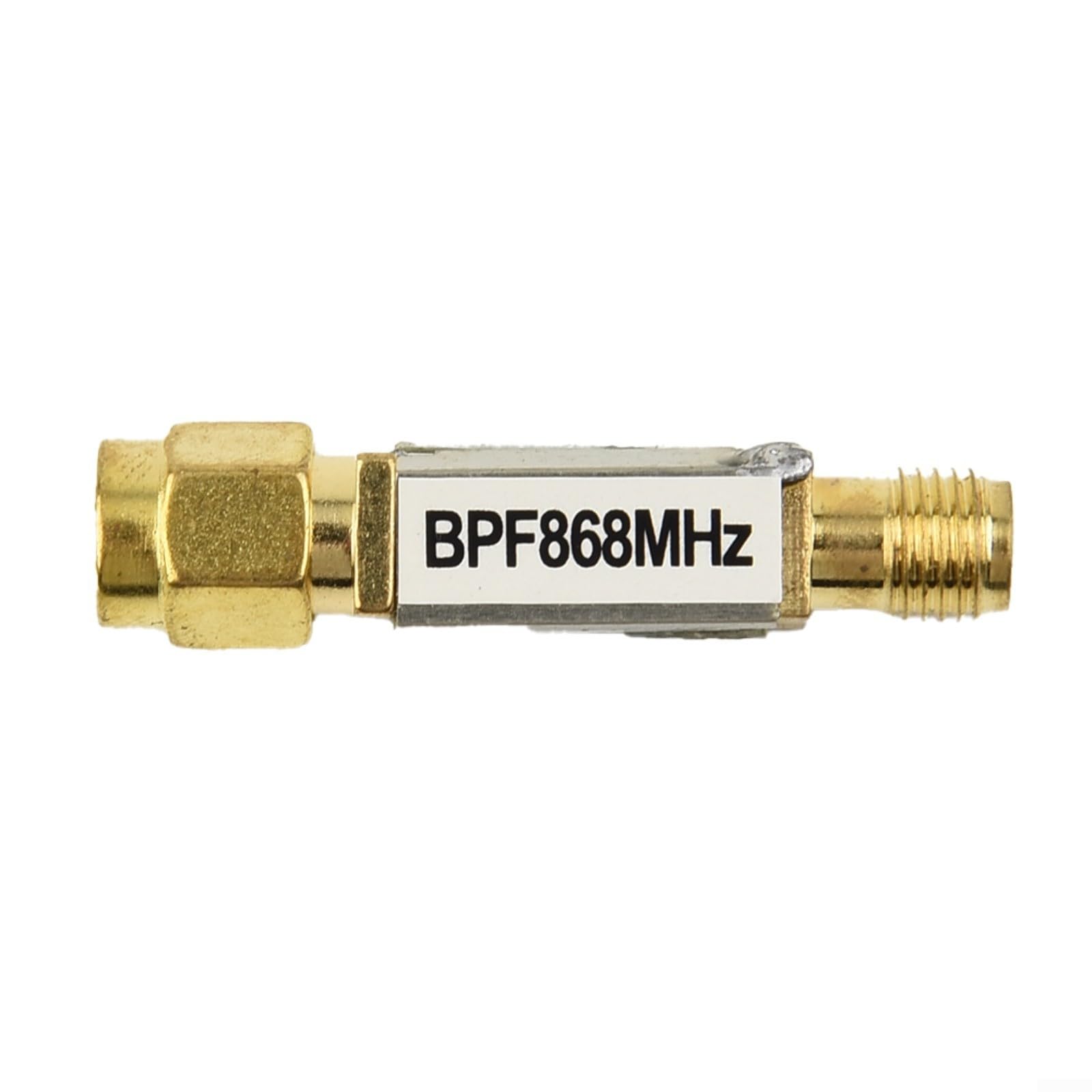 SAW-Bandpassfilter für 868 MHz, 4 MHz Bandbreite, mit SMA-Anschluss, geringe Einfügedämpfung, hohe Stabilität, kompatibel mit RFID- und IoT-Empfängern gemäß EU-Standard