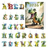 Calendrier Décompte Alphabet Dinosaure Accessoires D'Apprentissage Des