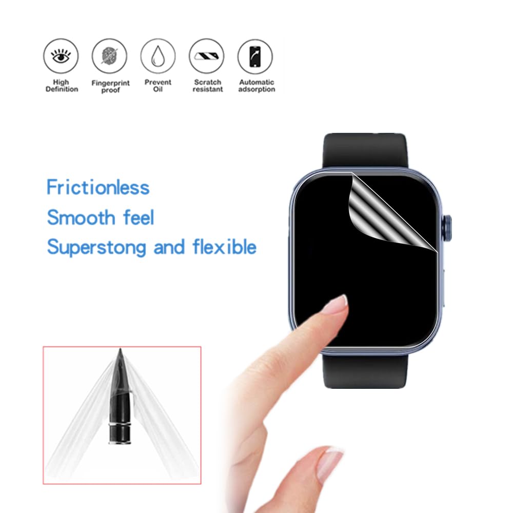 Lot De 6 Films Protecteurs écran Pour Montre Antfit GTX20 - TPU Haute Définition - Anti-traces, Anti-rayures - Facile à Poser