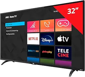 Smart TV LED 32" HD AOC 32S5195/78G - Wifi, USB, HDMI