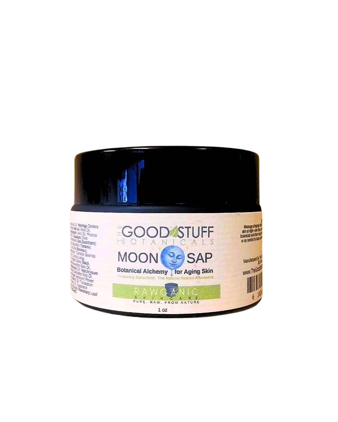 Moon Sap Night Balm – Bakuchiol (Babchi Oil) Moisturizer for Face | Overnight Botanical Repair, Hydration & Skin Barrier Support | Anti-Aging, Sensitive Skin Friendly | 2 oz