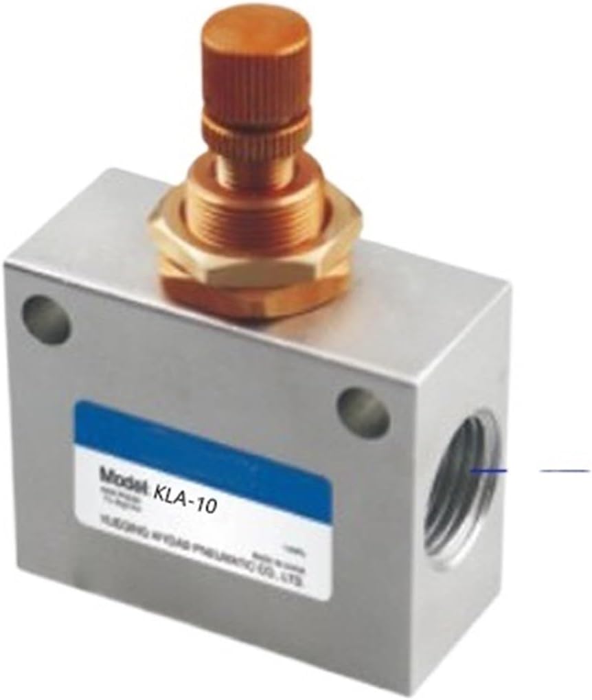 KLA-10 3/8インチスピードコントロールワンウェイスロットル空気圧フローバルブシルバートーン1個