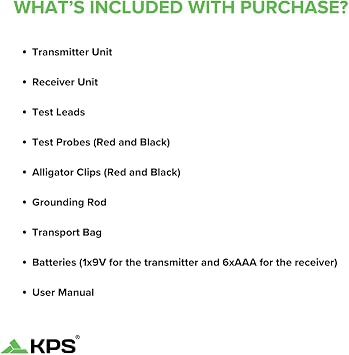 KPS-CC840 Advanced Wire Tracker Precision Cable and Pipe Detection Tool