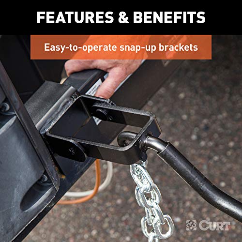 CURT 17063 Round Bar Weight Distribution Hitch with Integrated Lubrication and Sway Control, Up to 14K, 2-In Shank, 2-5/16-Inch Ball