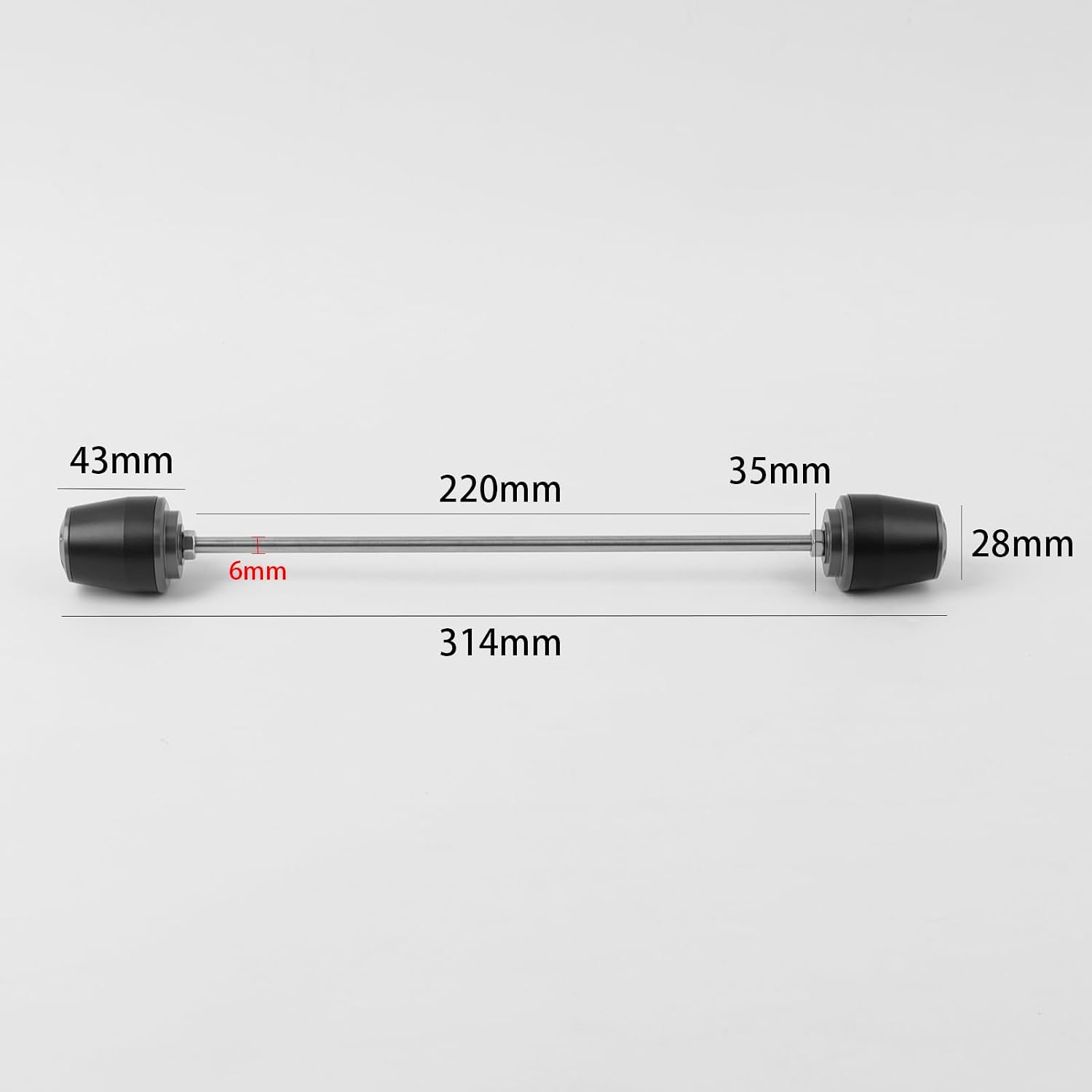 WOOGA Front Axle Slider compatible for Ka&wa&sa&ki Ninja ZX4R ZX4RR 23-24 ZX25R 21-24 Front Spindle Bobbins Wheel Fork Crash Protector Guard Pad ZX-25R ZX-4R (Titanium)